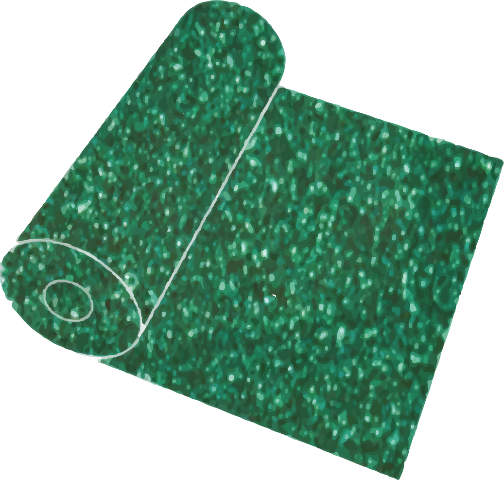 20" Emerald Glitter Roll